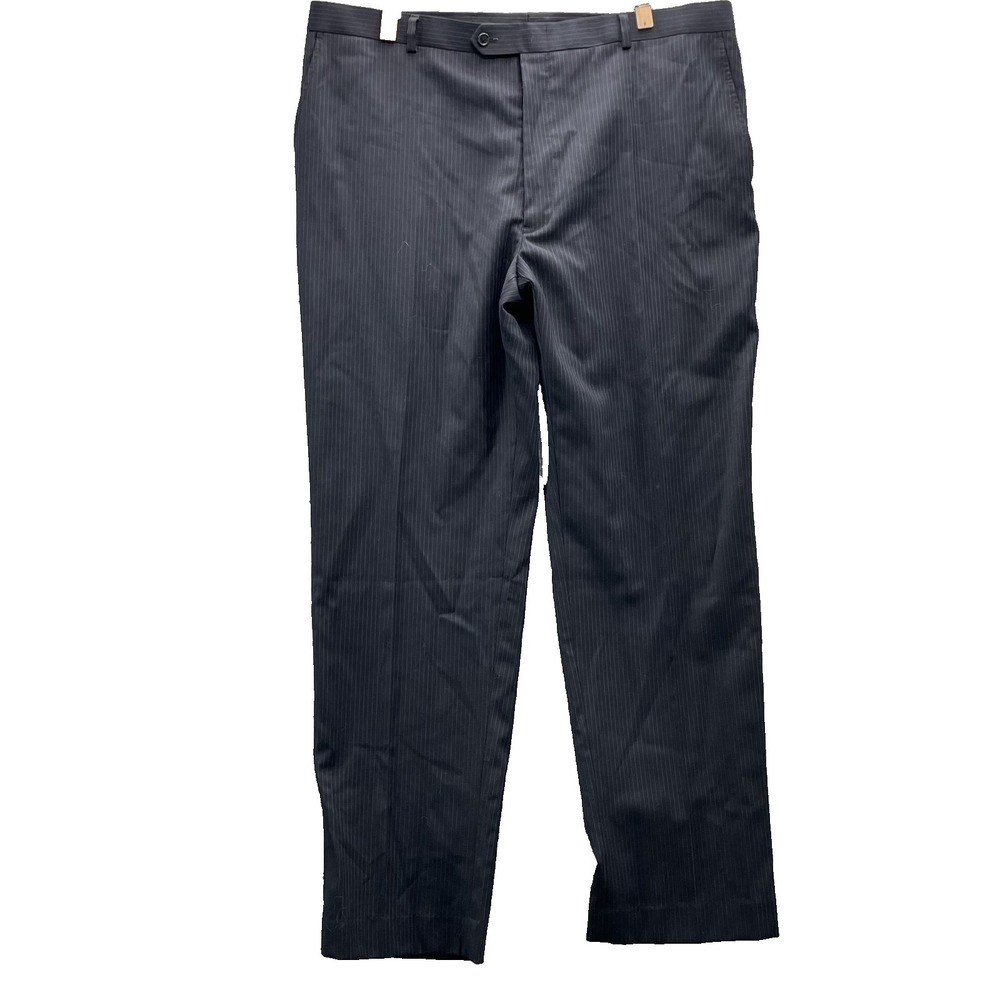 Pierre Cardin 100% Wool Dress Pants Men's 40x31*‎ Blue Pinstripe Corpcore Office